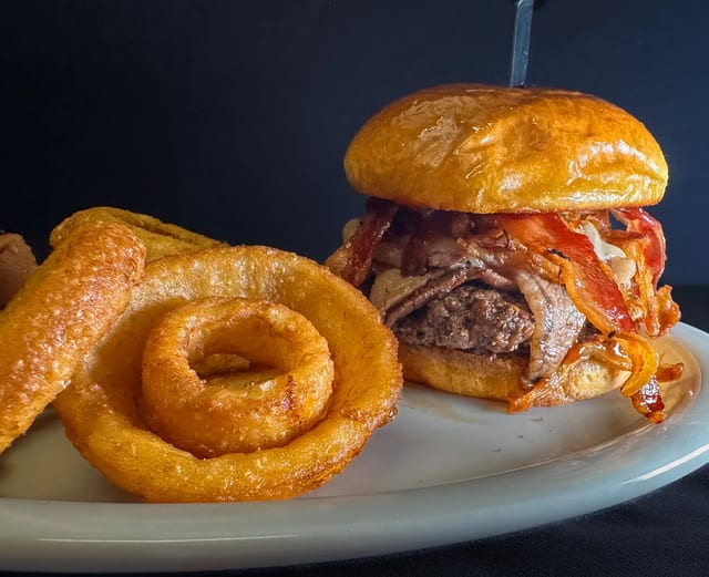 Signature Steakhouse Burger.
